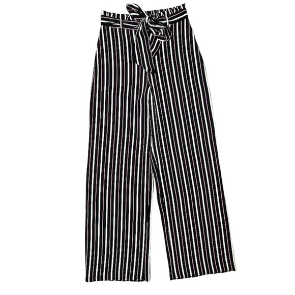 🎉HP 🎉Striped Front Tie Wide Leg Pants - Picture 4 of 8